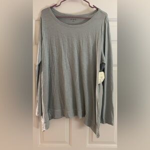 Gray-blue Long Sleeve Women's Top